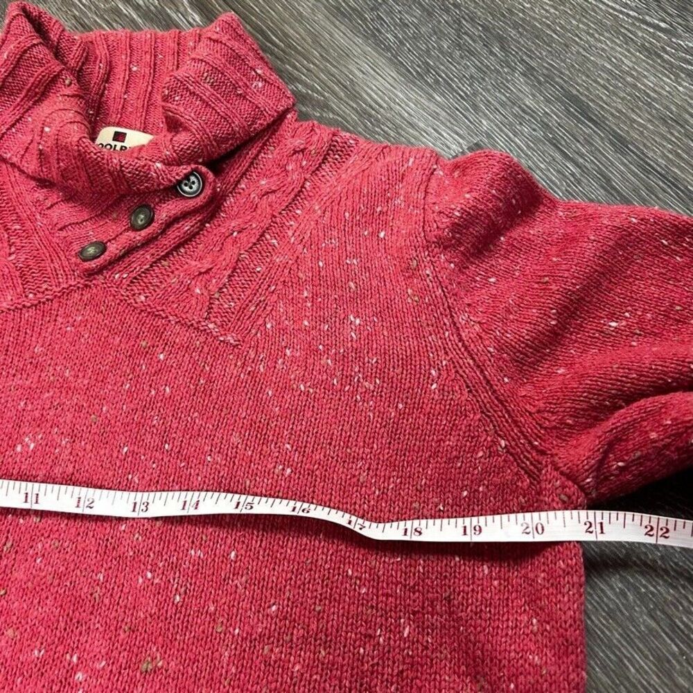 Woolrich Sweater Soft Ruby Heather Button Cowl Ne… - image 8